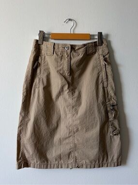 Vintage Esprit tan cargo skirt with pockets